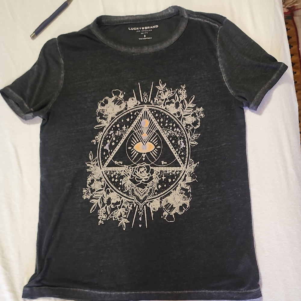 Lucky Brand Charcoal Graphic Tee